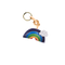 Rainbow Leather Bag Charm