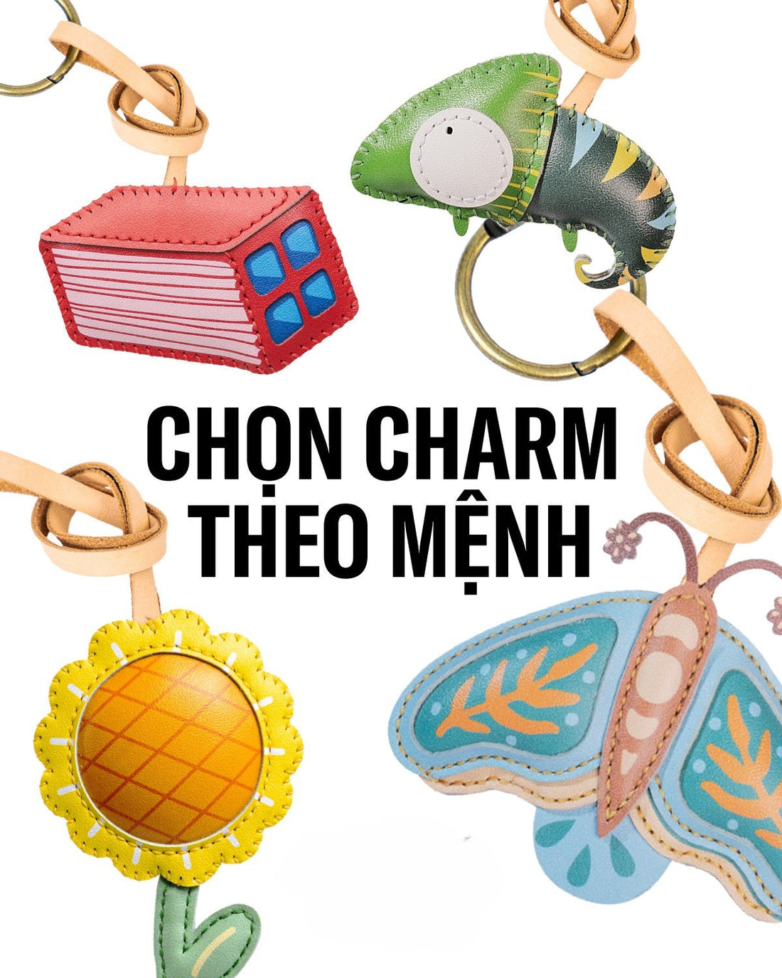 Choosing women's bag charms based on lucky feng shui colors