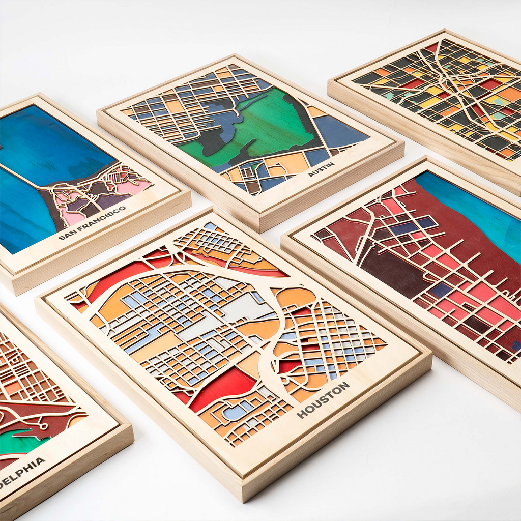 Wooden City Maps