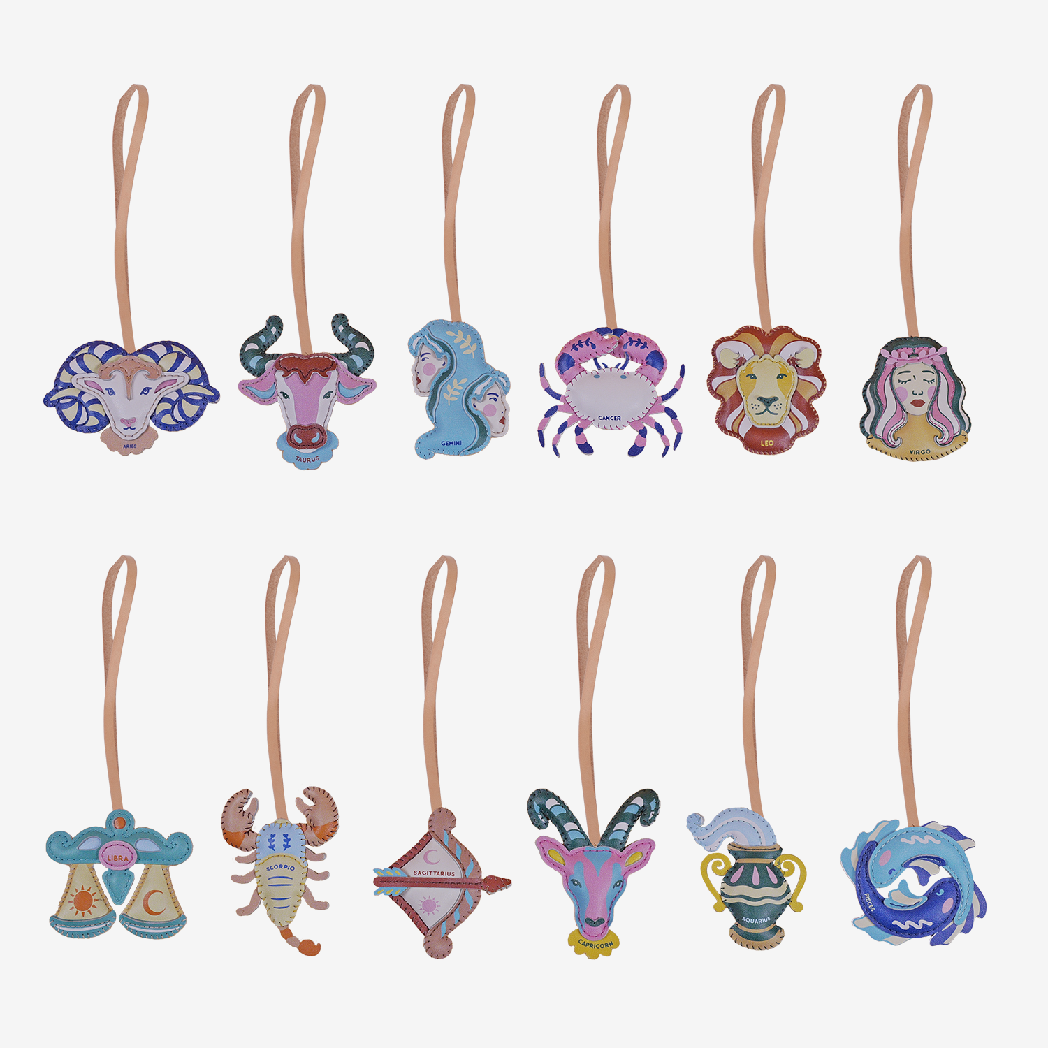 Leather Charm: Zodiac | Tick & Pick – Tick&Pick