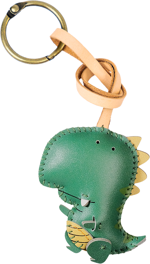 Dinosaur Collection Leather Bag Charm