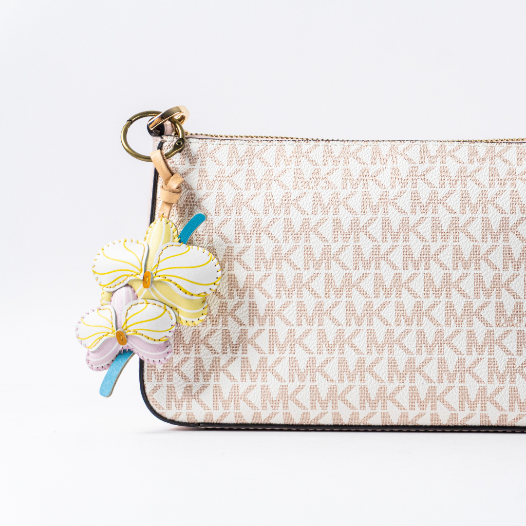 Flower Collection Leather Charm