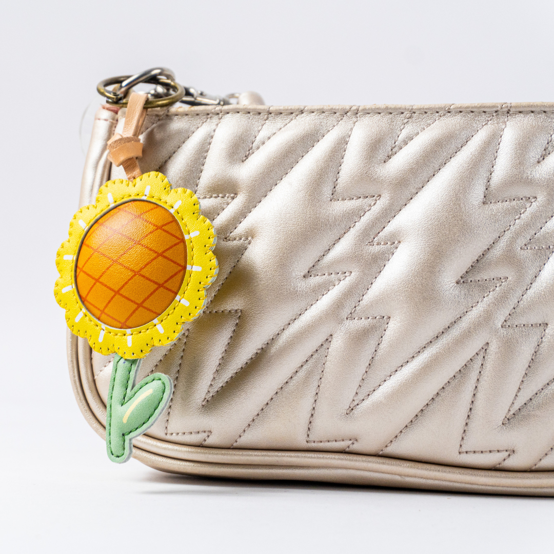 Flower Collection Leather Charm