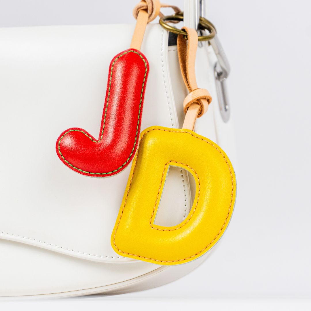 Alphabet Letters Collection Leather Charm