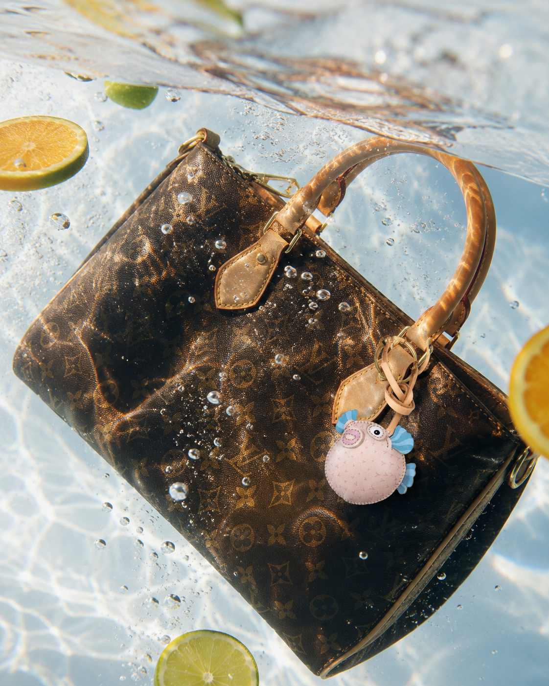 Underwater Collection Leather Bag Charm