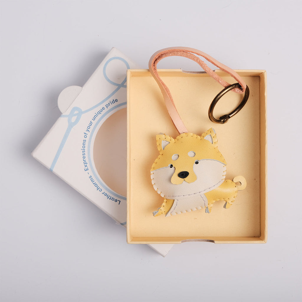  Akita Leather Bag Charm-7