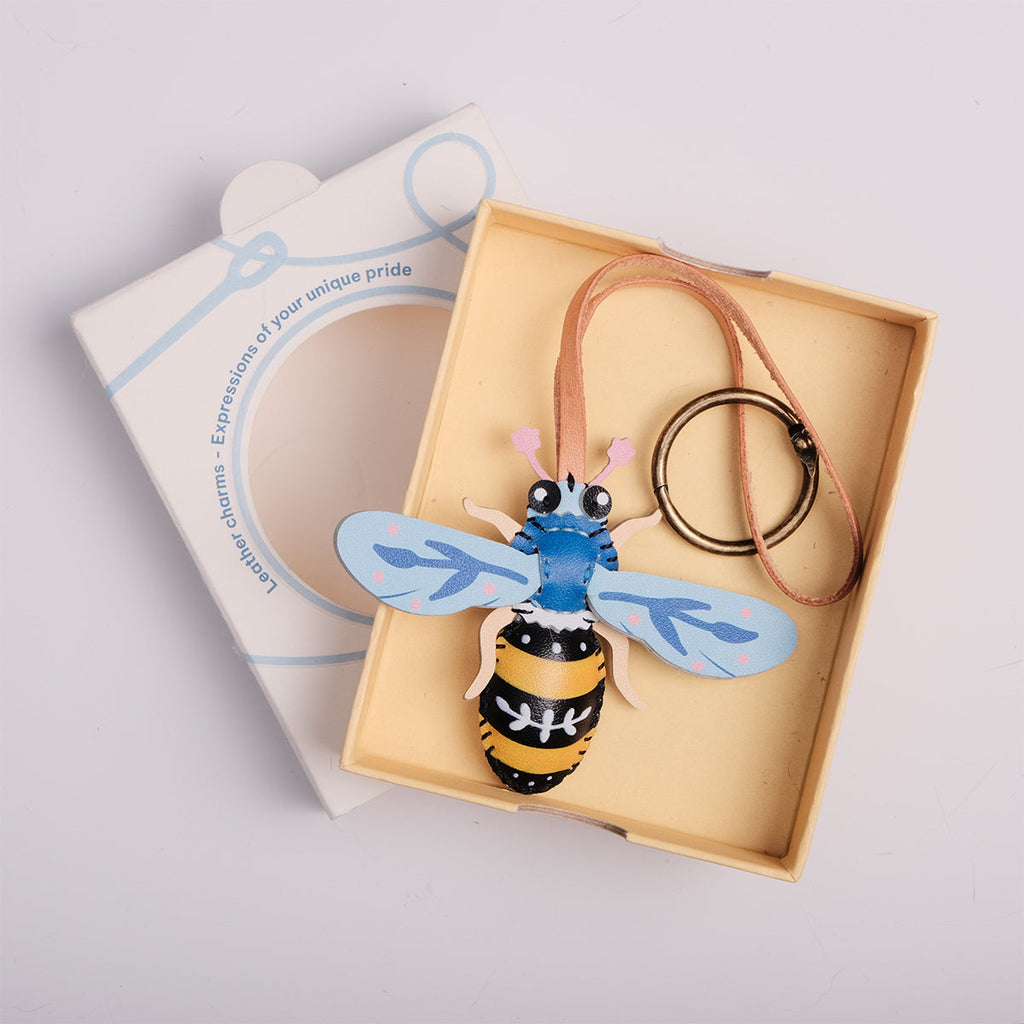  Bee Leather Bag Charm-37