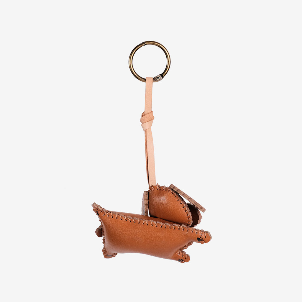  Brown Poodle Leather Bag Charm-51