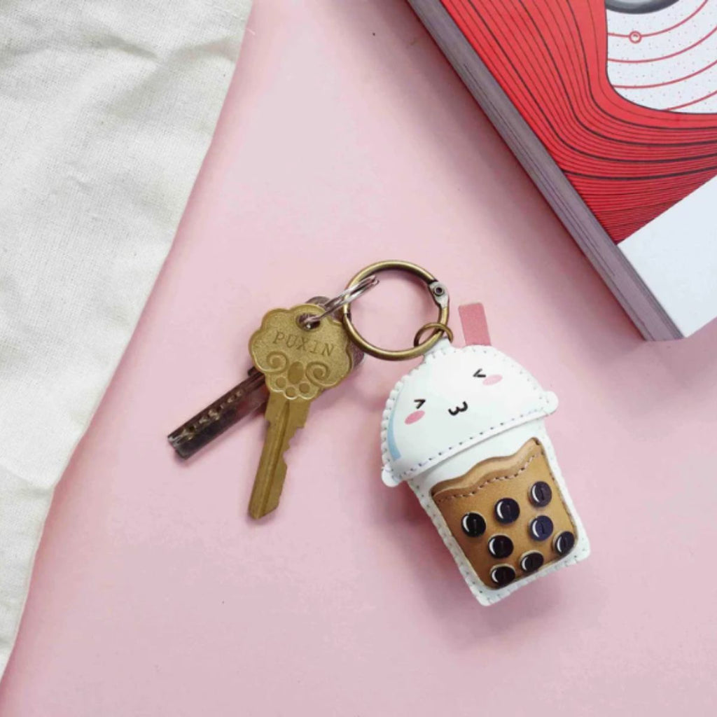  Bubble Tea Leather Bag Charm-65