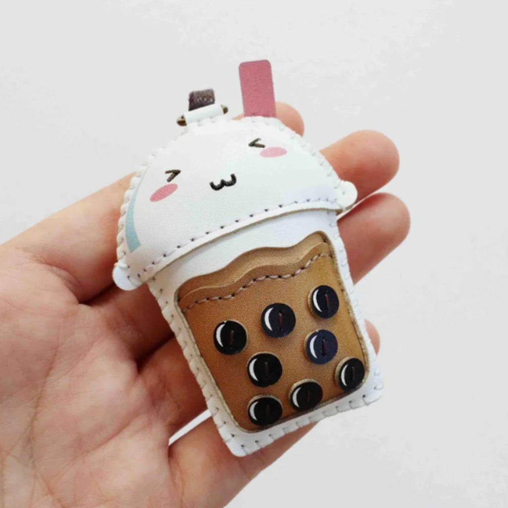  Bubble Tea Leather Bag Charm-66