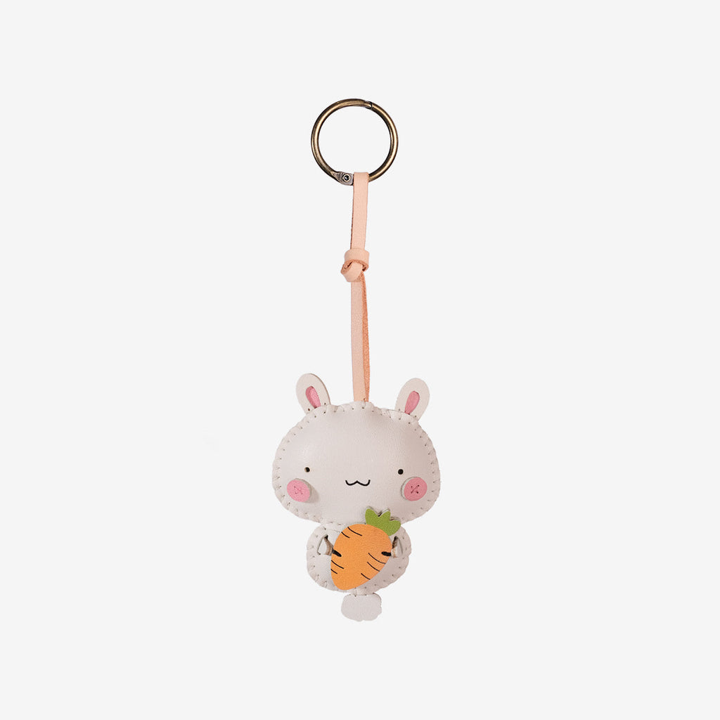 Bunny Leather Bag Charm-56