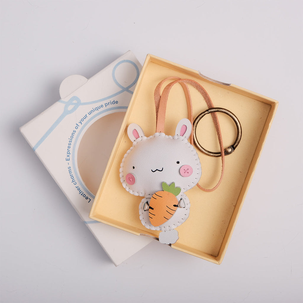  Bunny Leather Bag Charm-58