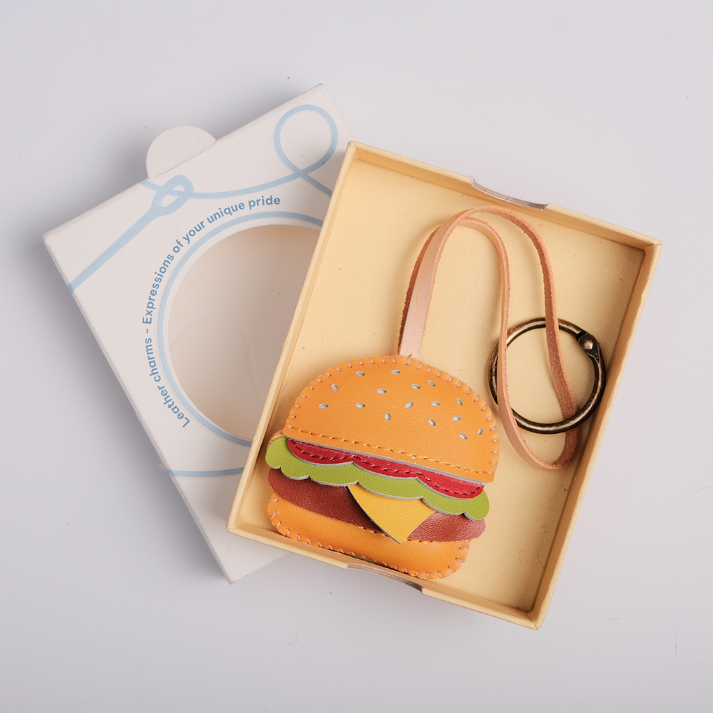  Burger Leather Bag Charm-61