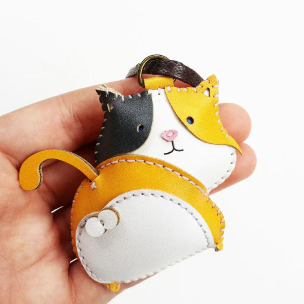  Calico Cat Leather Bag Charm-90