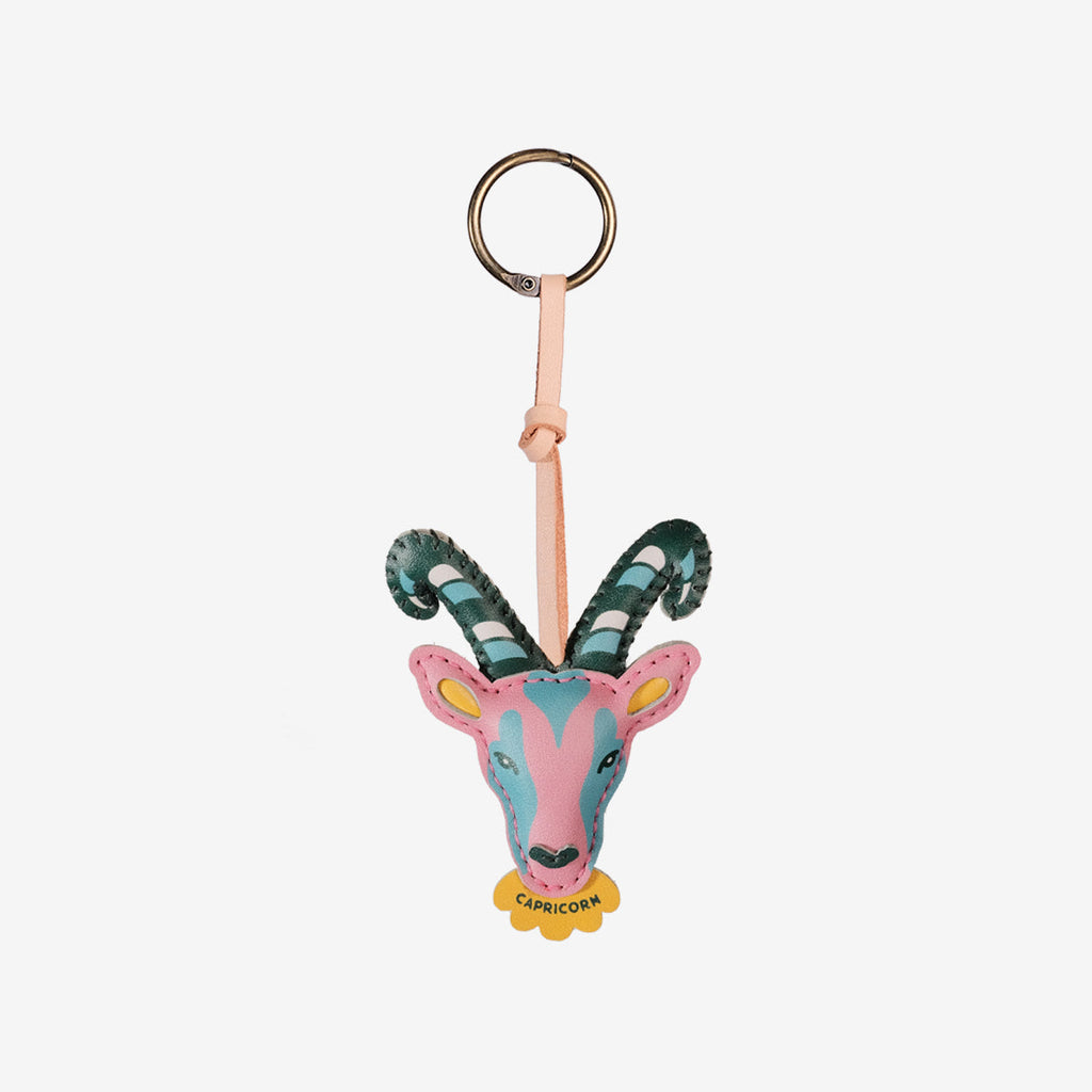 Capricorn Leather Bag Charm-74
