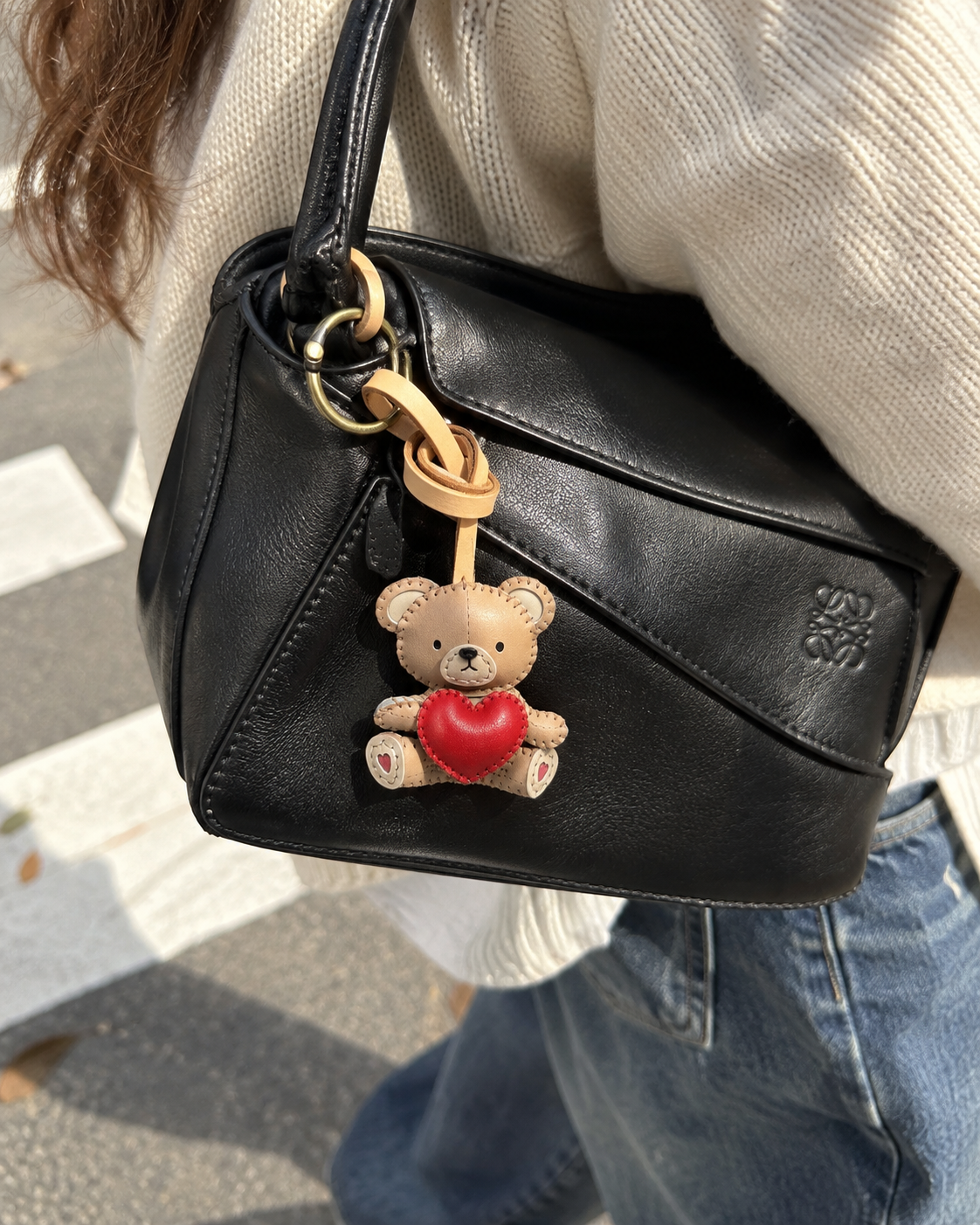 Toy Leather Bag Charm