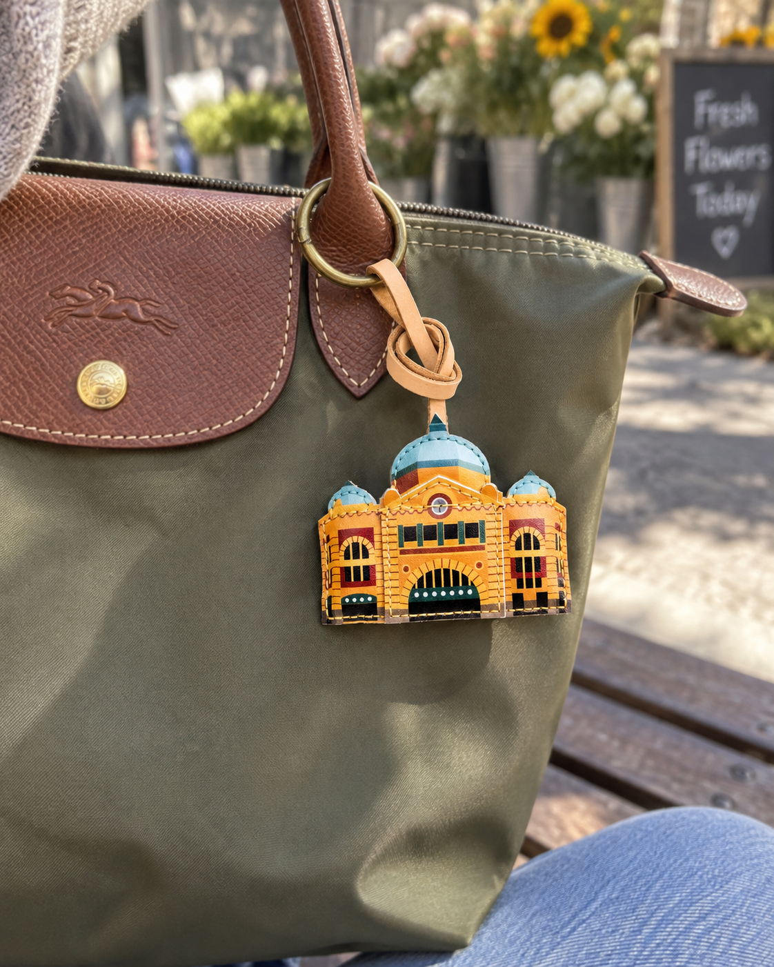 Australia Collection Leather Bag Charm