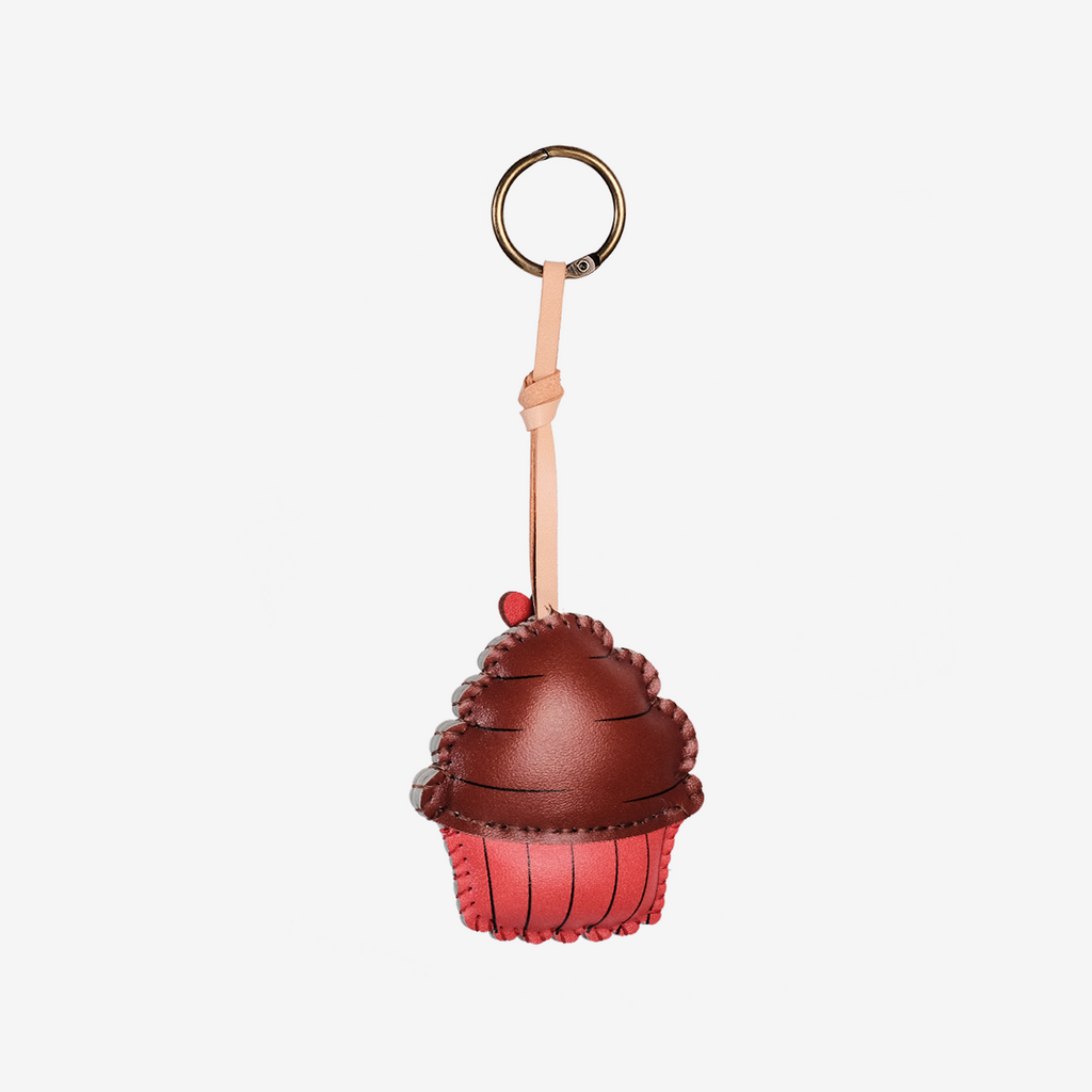  Chocolate Cupcake Leather Bag Charm-87