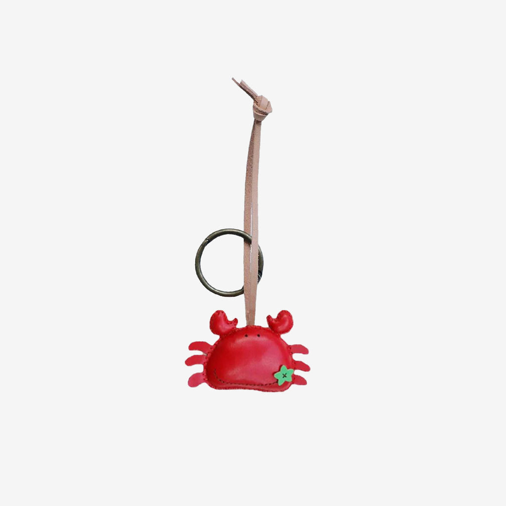 Crab Leather Bag Charm-120