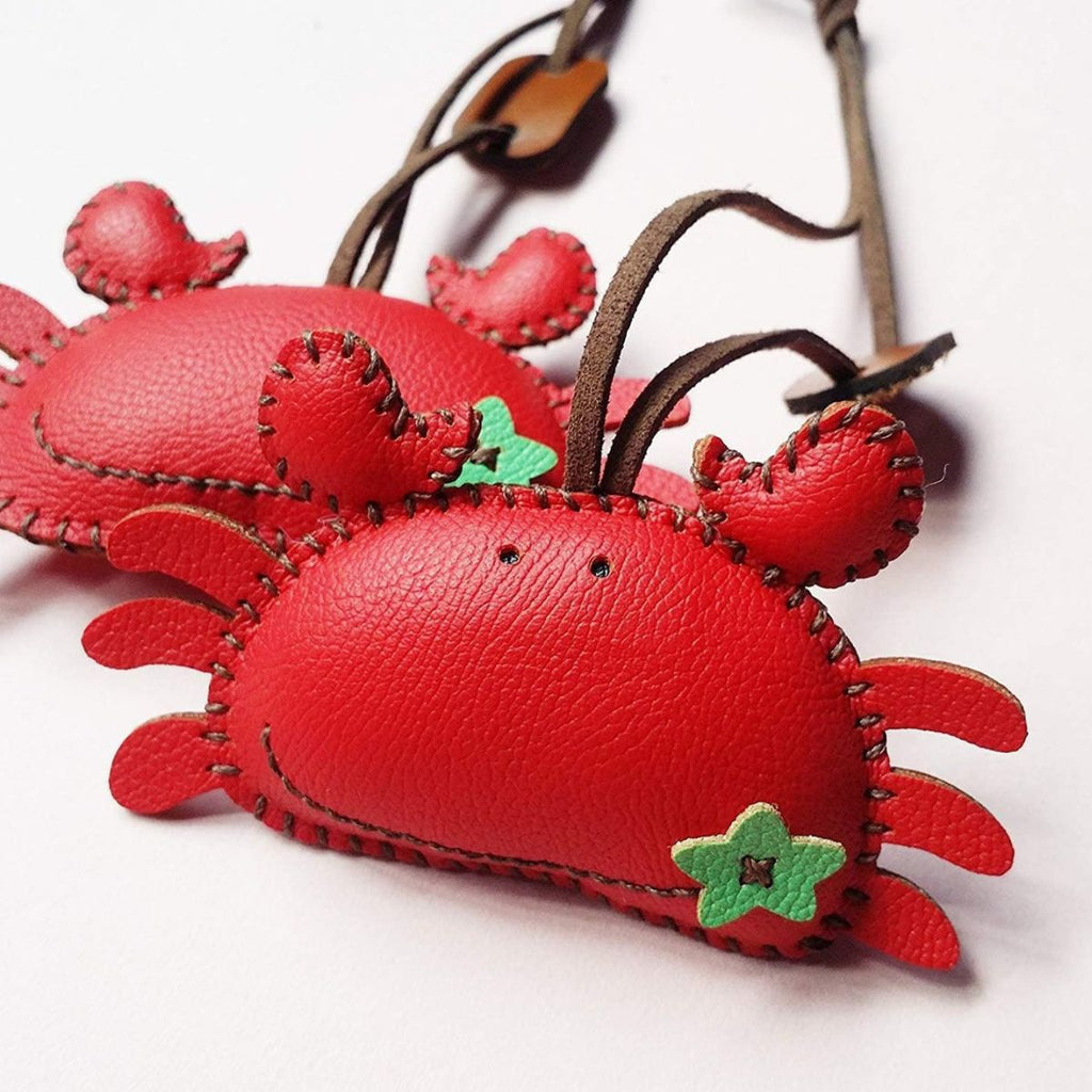  Crab Leather Bag Charm-123