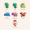 Dinosaur Collection Leather Bag Charm