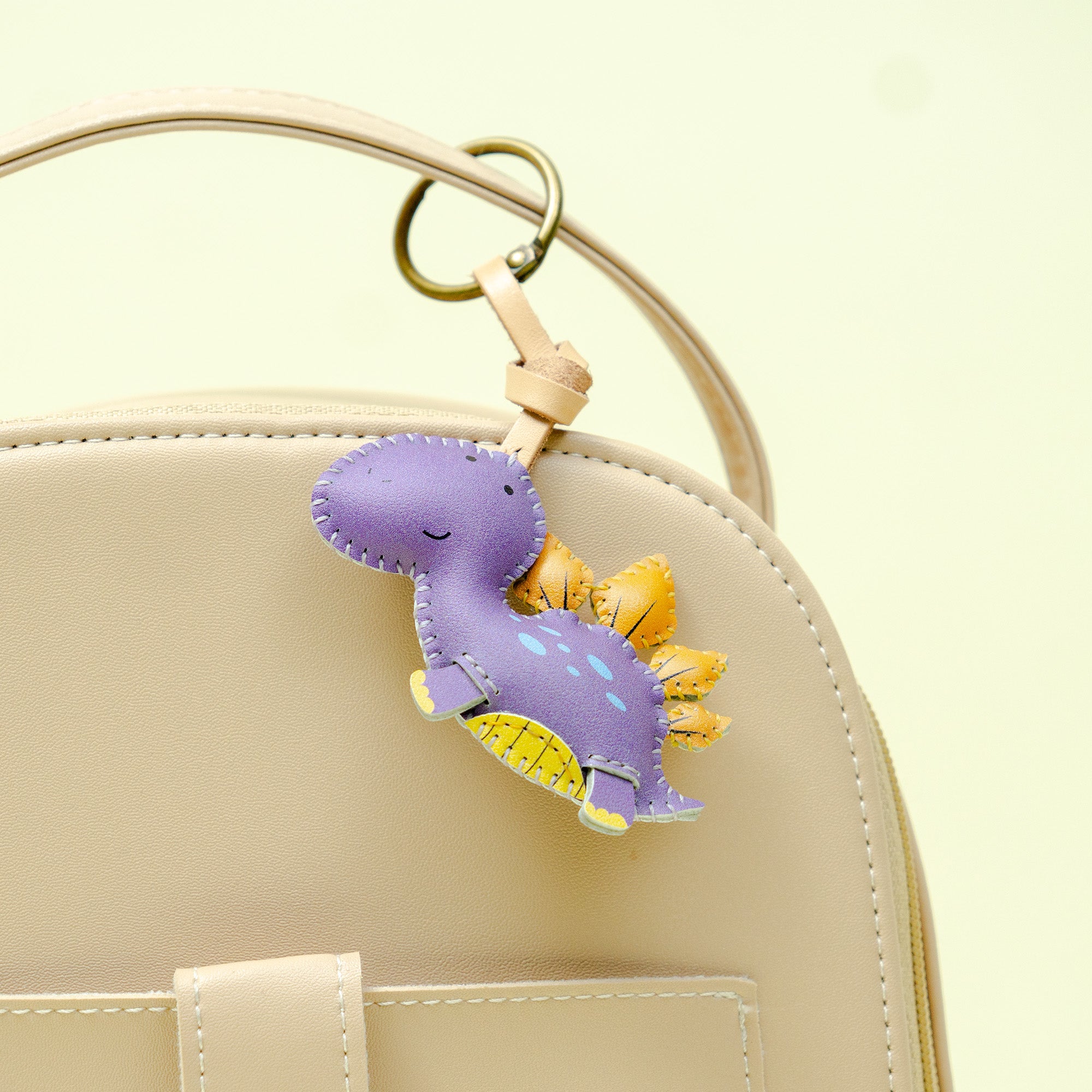 Dinosaur Collection Leather Bag Charm