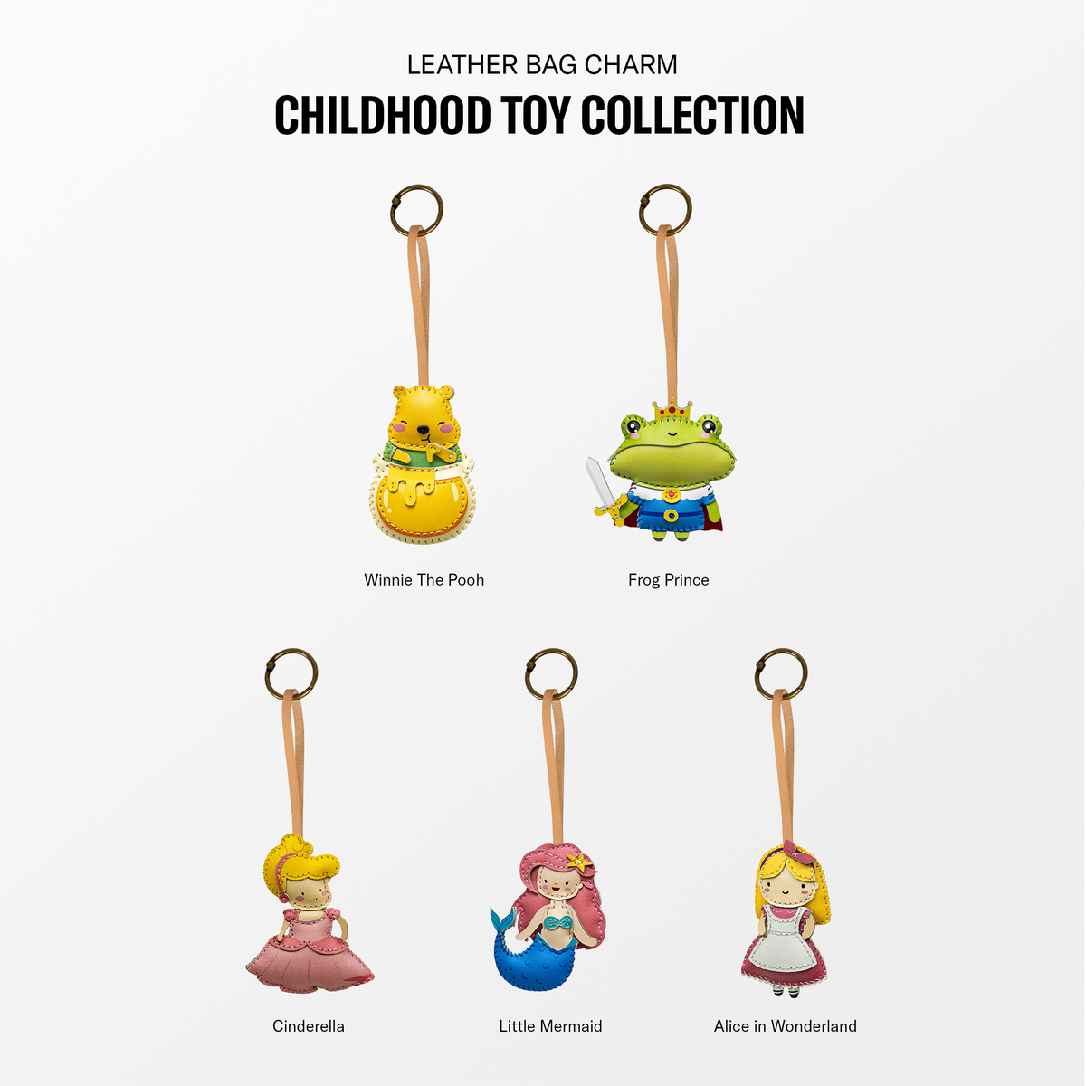 Childhood Toy Leather Bag Charm