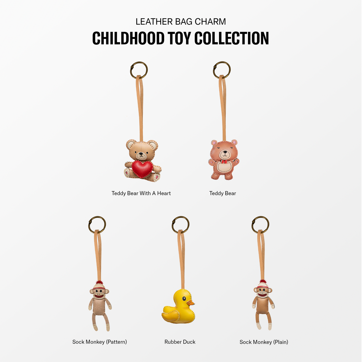 Toy Leather Bag Charm