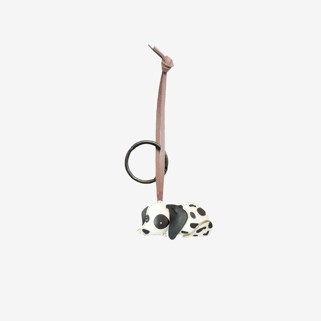 Dalmatian Leather Bag Charm-143