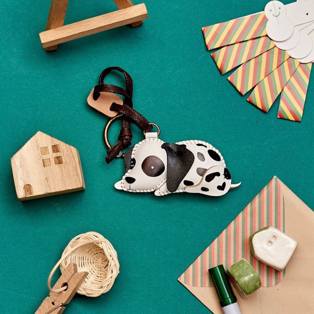  Dalmatian Leather Bag Charm-145