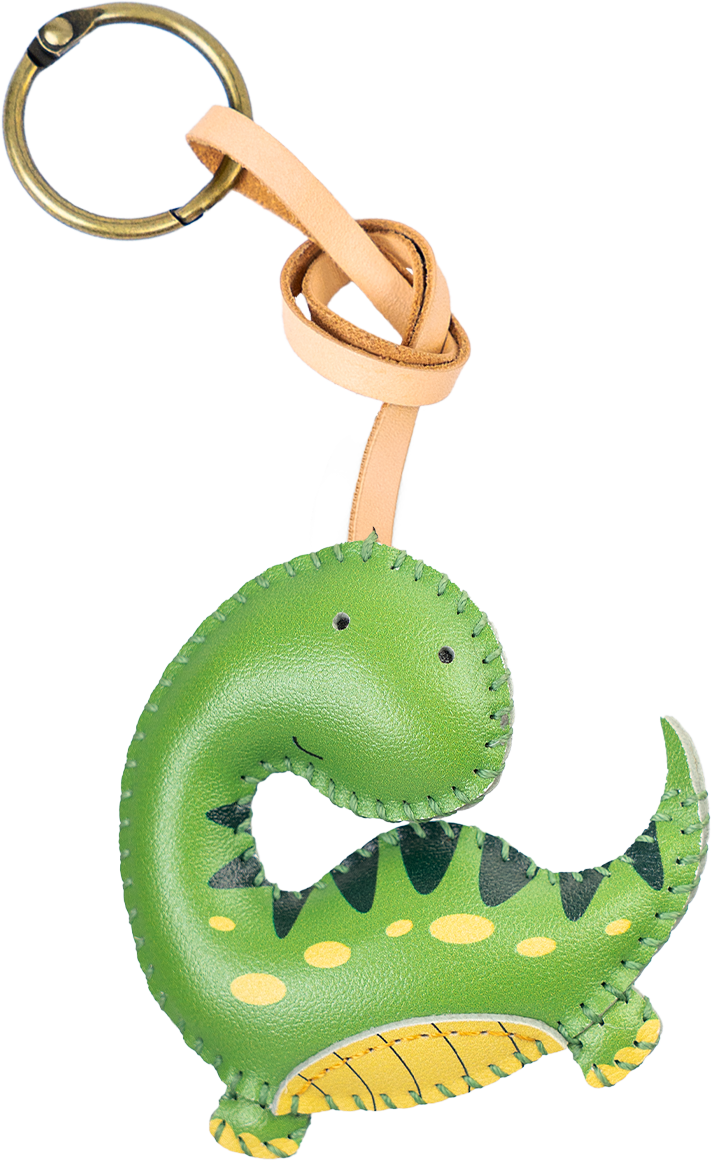 Dinosaur Collection Leather Bag Charm