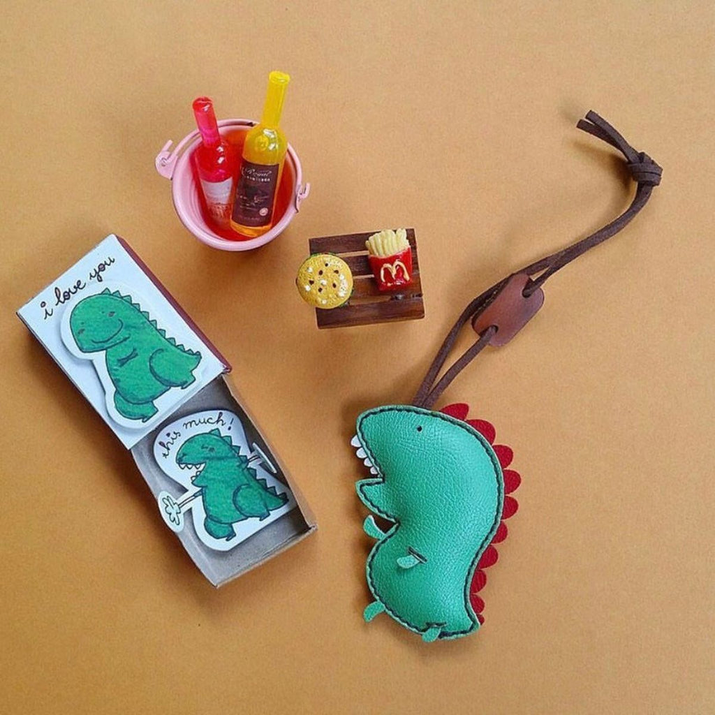  Dinosaur Leather Bag Charm-156