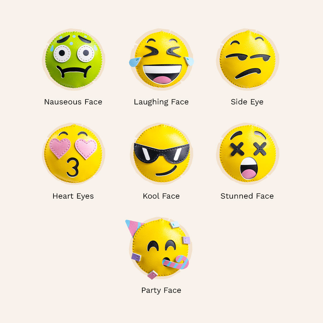 Emoji Collection Leather Charm