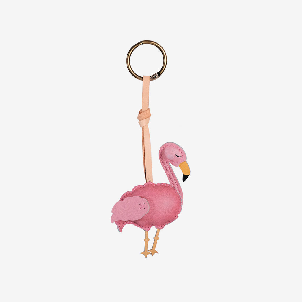  Flamingo Leather Bag Charm-127