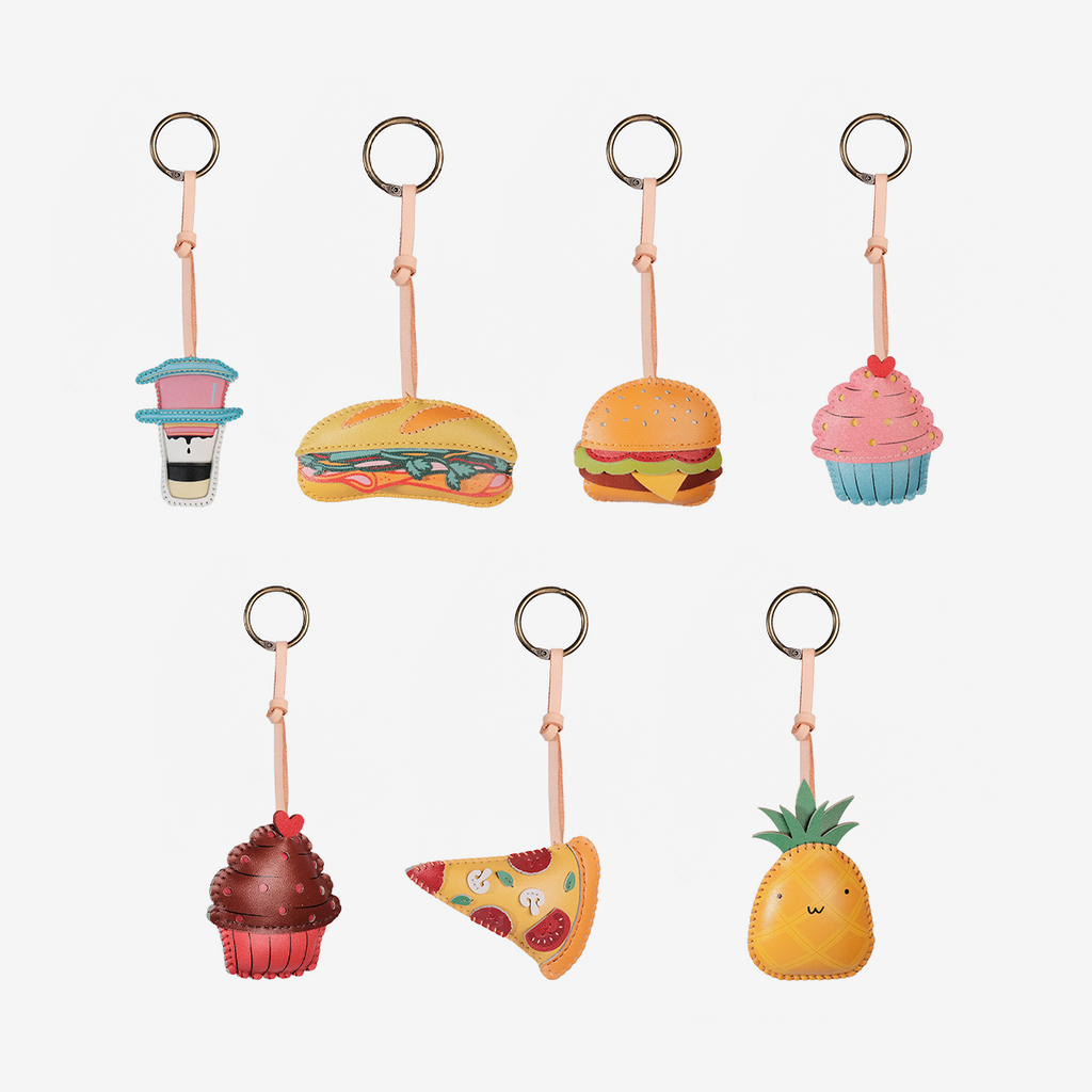 Food Collection Leather Bag Charm-132