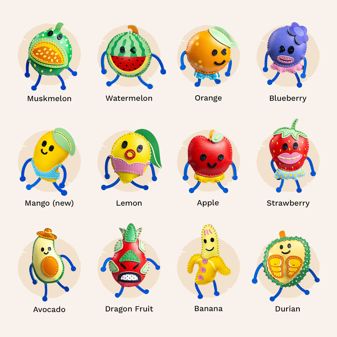 Fruits Collection Leather Charm