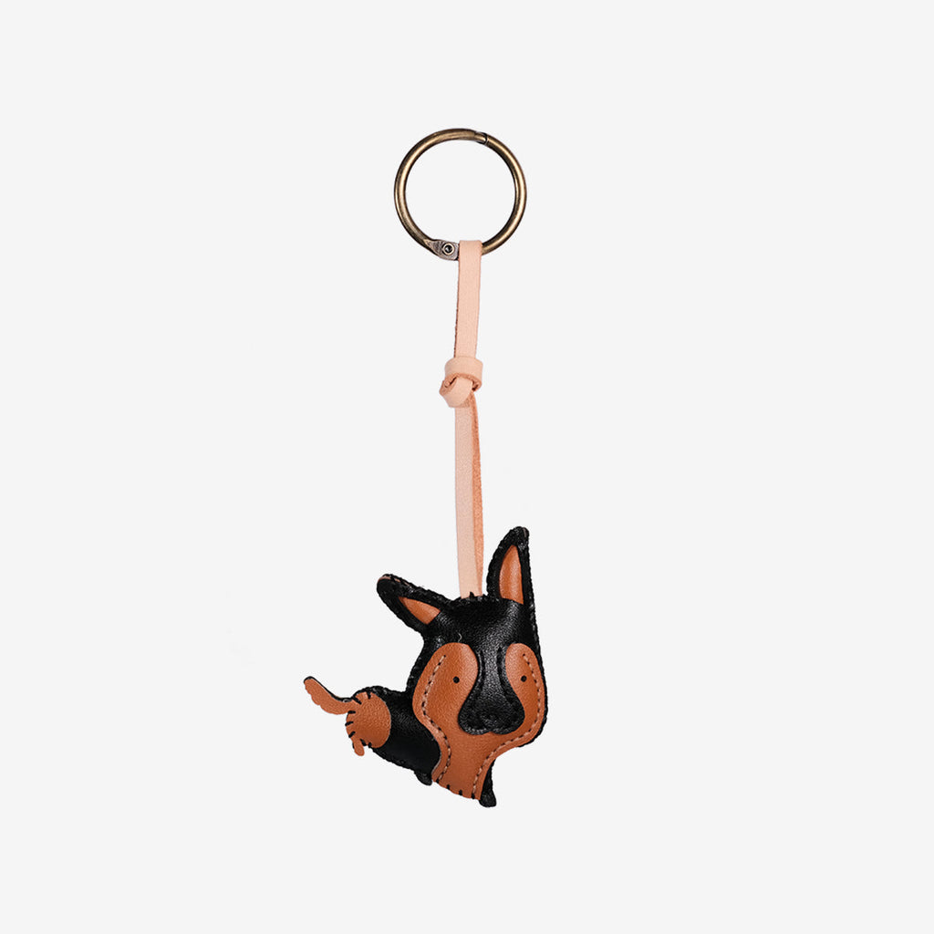 German Shepherd Leather Bag Charm-146