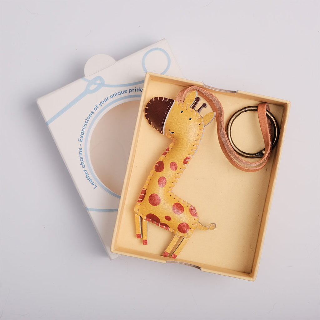  Giraffe Leather Bag Charm-151