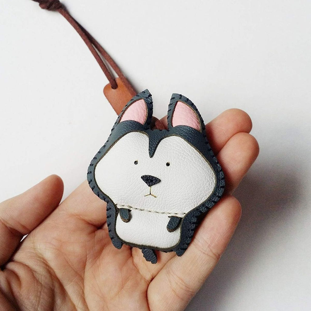  Husky Leather Bag Charm-260