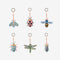 Insect Collection Leather Bag Charm