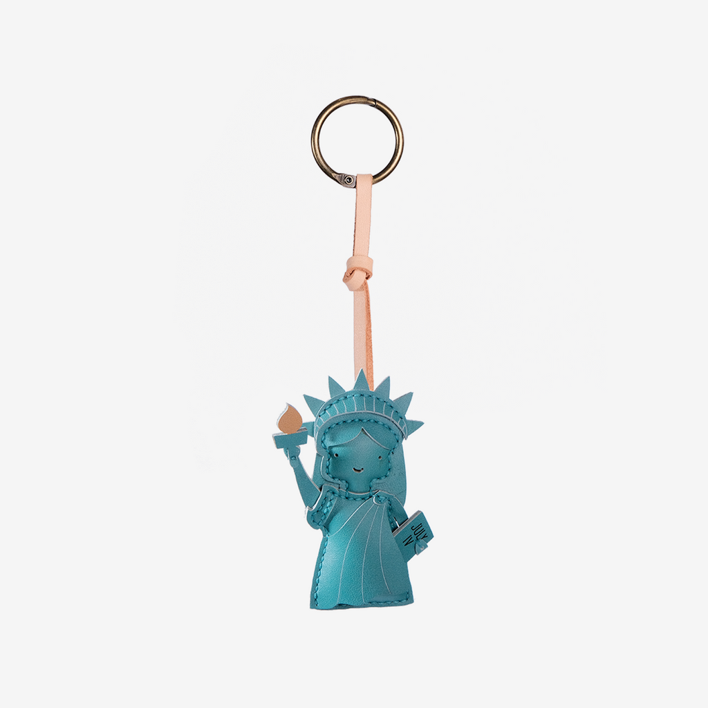 Lady Liberty Leather Bag Charm-195