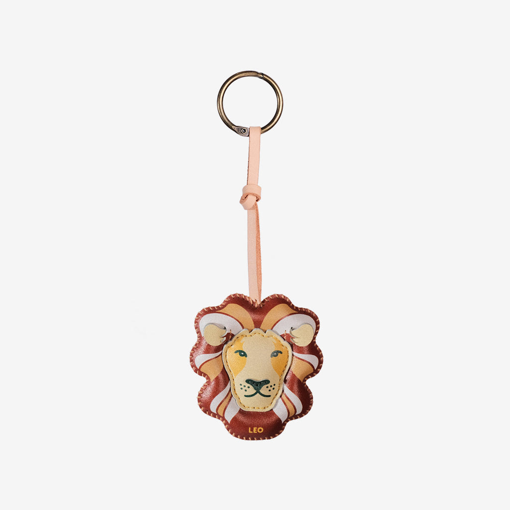 Leo Leather Bag Charm-222