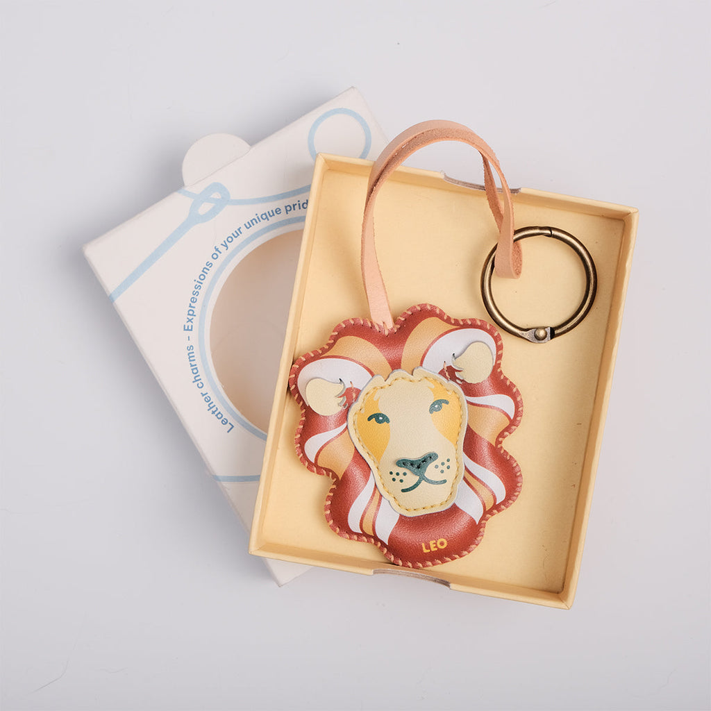  Leo Leather Bag Charm-224