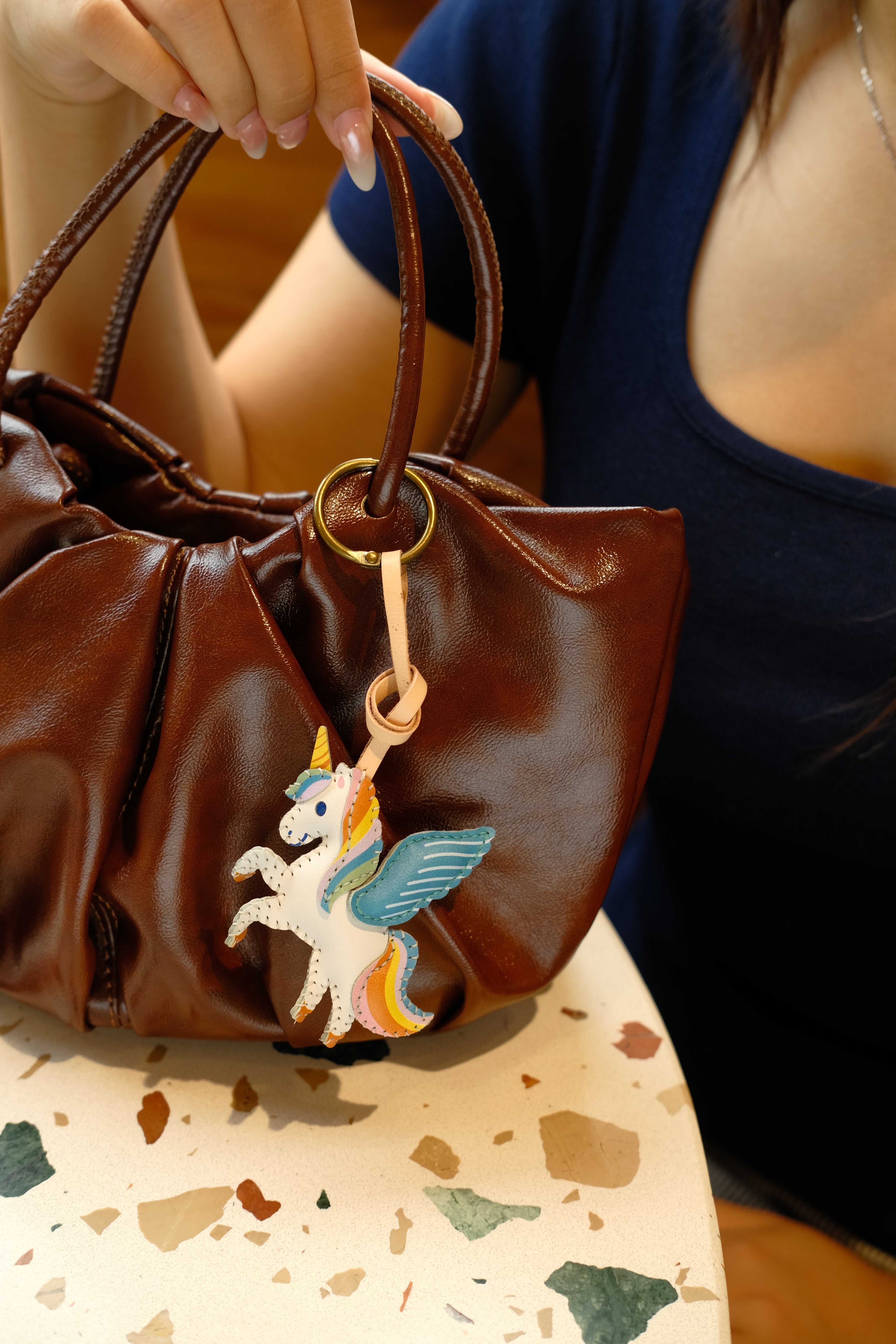 Lucky Symbol Collection Leather Charm