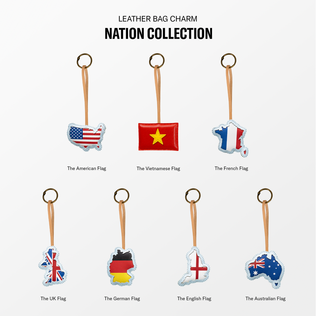 Nation Collection Leather Charm
