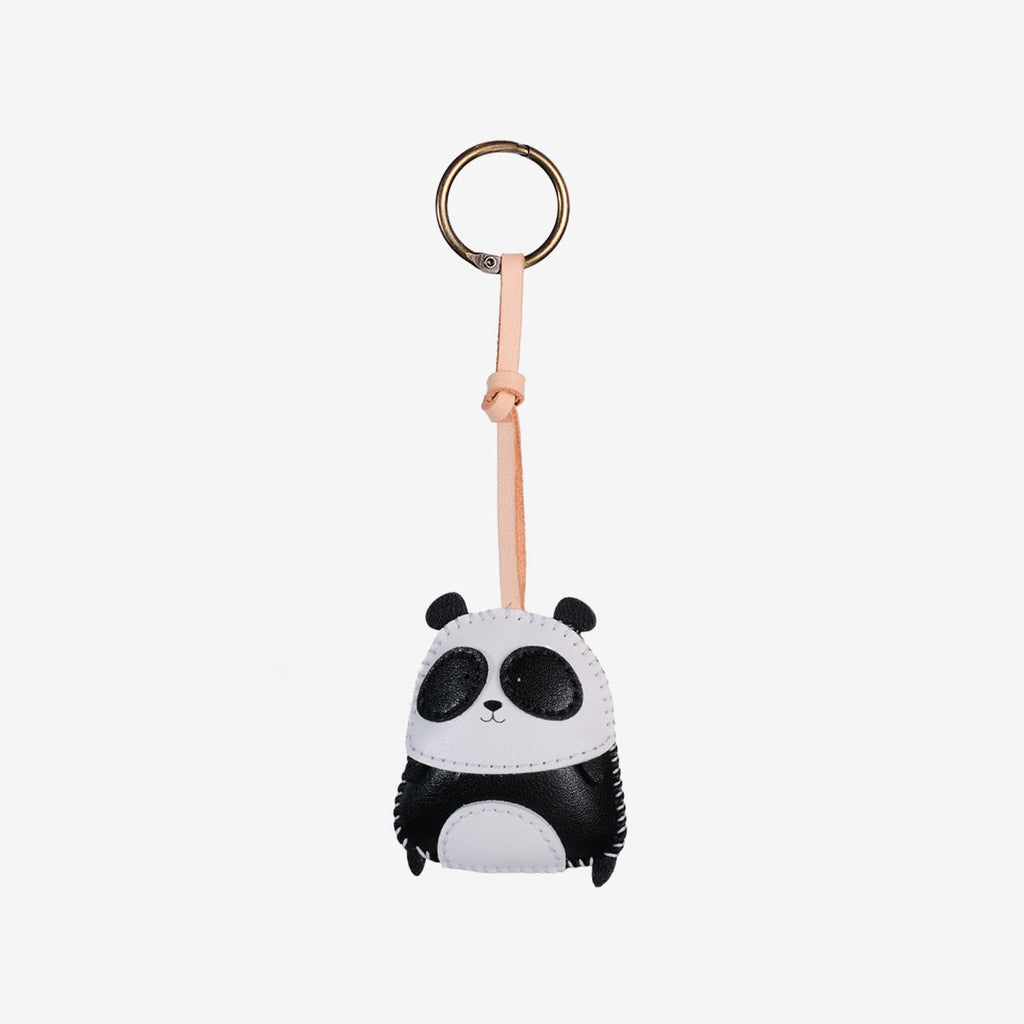 Panda Leather Bag Charm-252