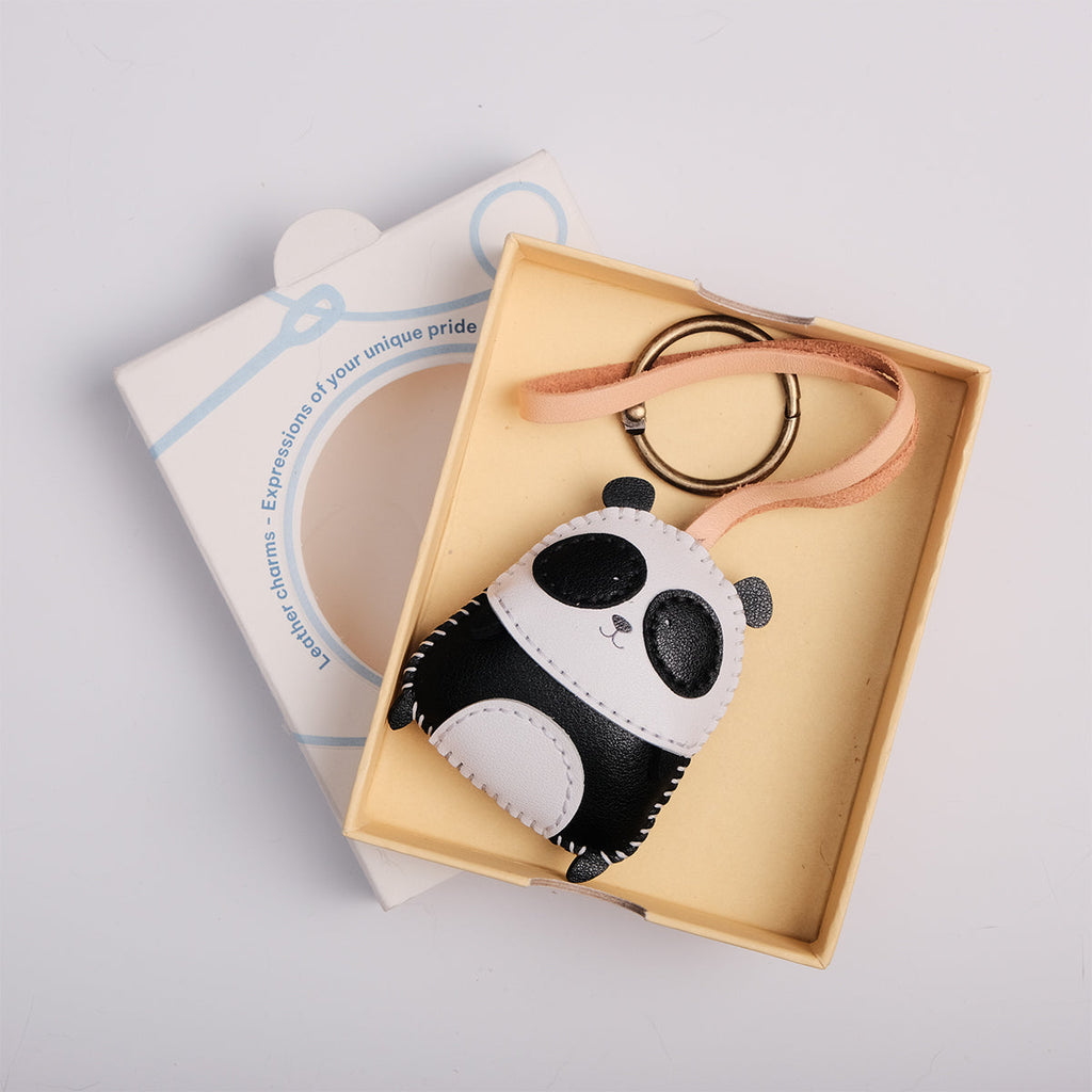  Panda Leather Bag Charm-254