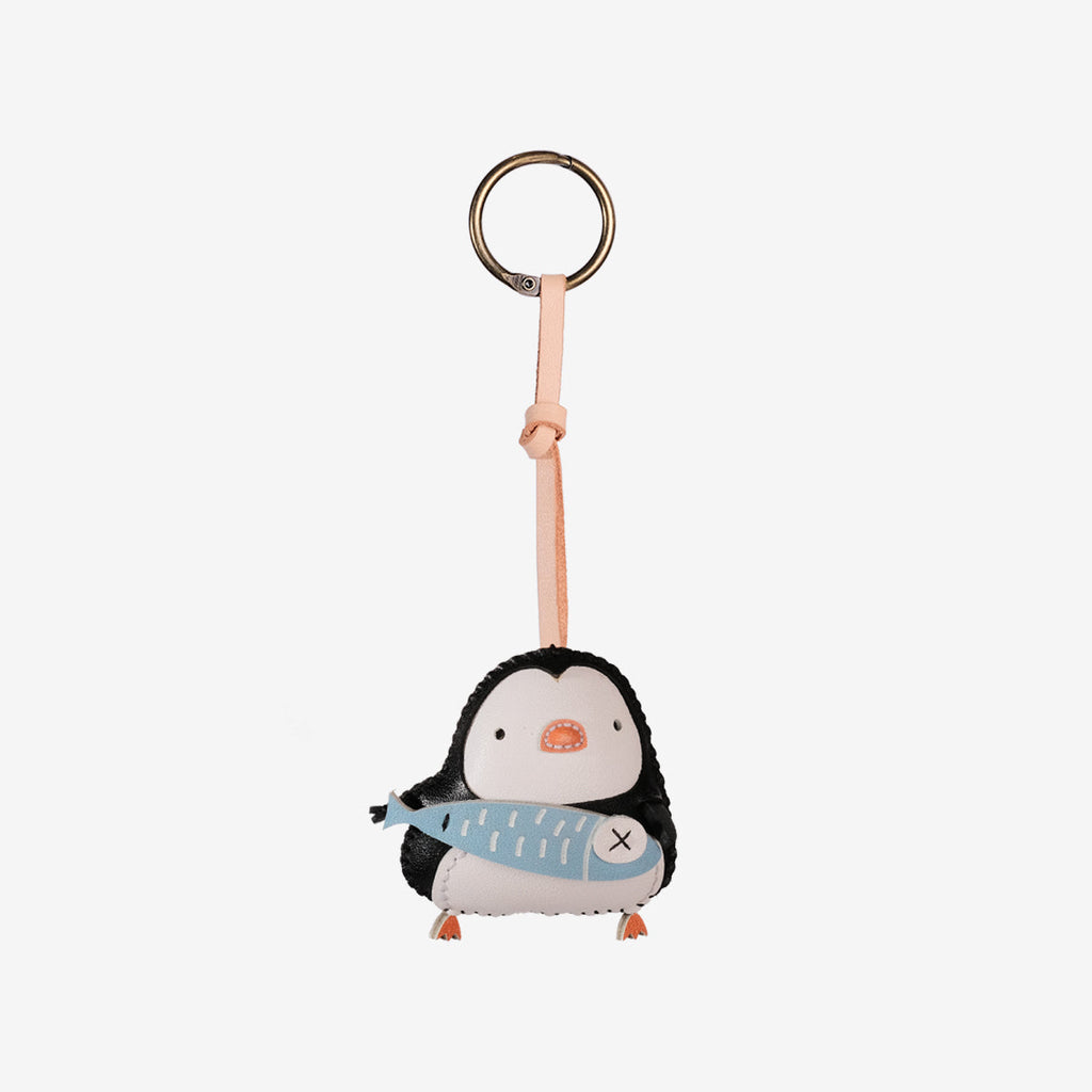 Penguin Leather Bag Charm-258