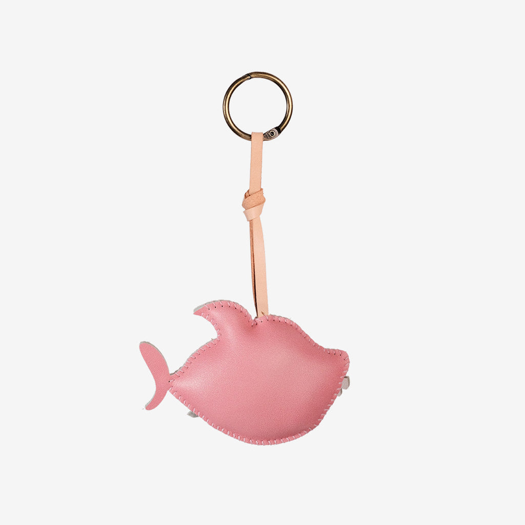  Pink Shark Leather Bag Charm-271