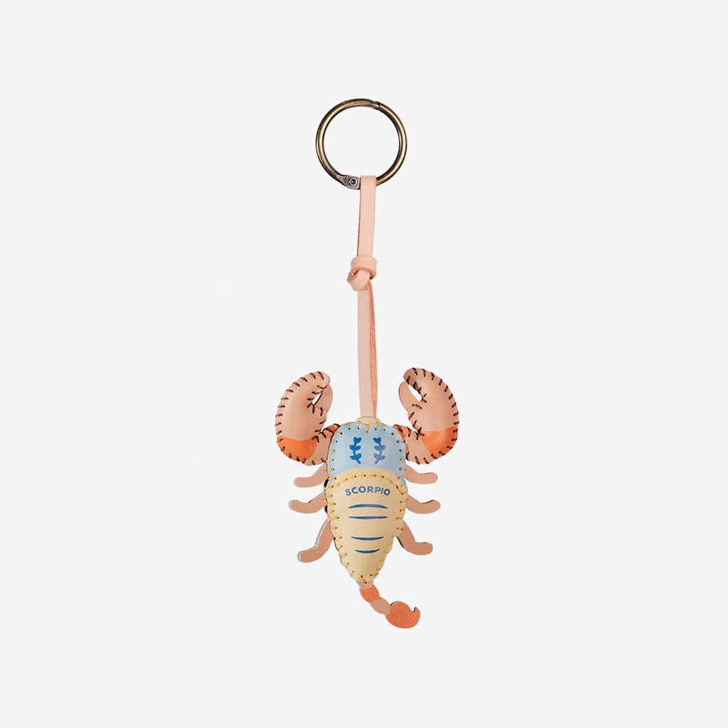 Scorpio Leather Bag Charm-291